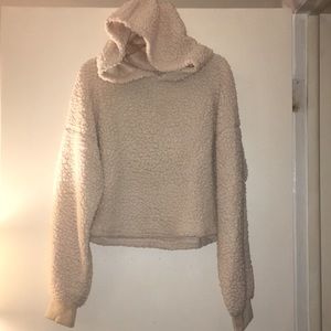 Sherpa Cropped Hoodie